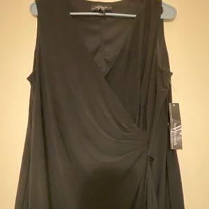 Dressy “little black dress” Rhinestone pin waist